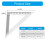 150mm Portable Stainless Steel Triangles Ruler With Clear Scale For Engineering And Architecture Classroom Student Use 4