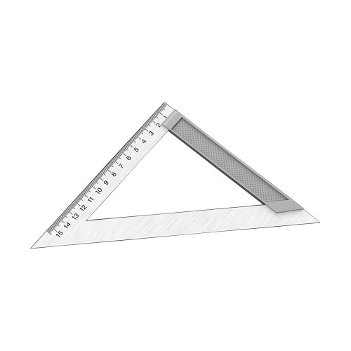 150mm Portable Stainless Steel Triangles Ruler With Clear Scale For Engineering And Architecture Classroom Student Use 1