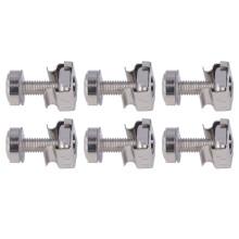 50 Sets M5 Muttern M5x20 Schrauben Kit Nickelbeschichteter Eisen für Marine, Yacht, Wohnmobil und Ausrüstung