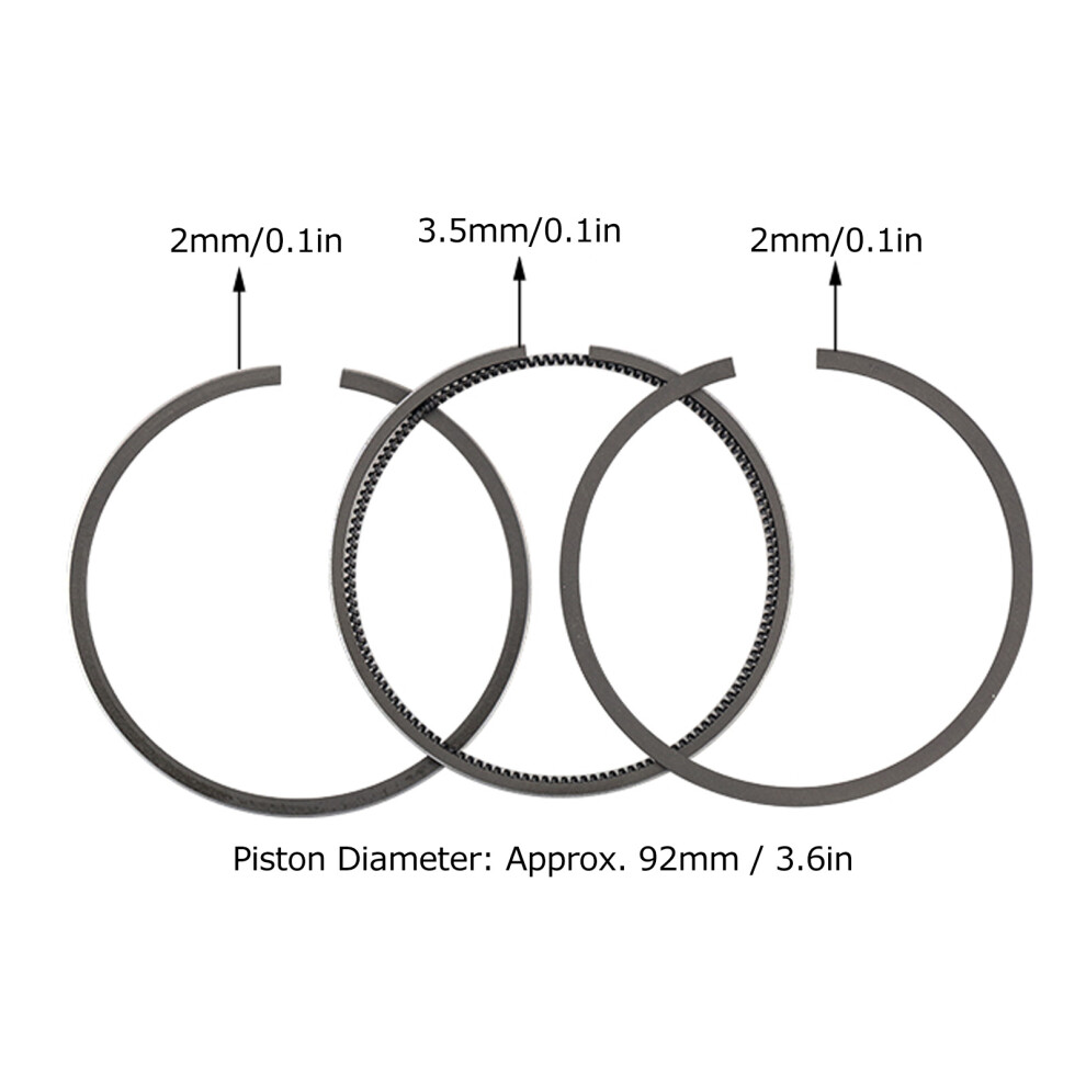 Engine Piston Ring Combo For Aircooled Diesel Generator 192F 92Mm Durable 8111379154071