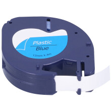 Label Tape Refill for Dymo Letratag Replace 91331 White Plastic Easy to Use Self Adhesive Waterproof Durable Long Service Life Compatible with LT100H
