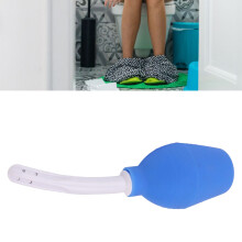 Kit di ventilazione in silicone con sirena da 310 ml, riutilizzabile, pulitore anale e vaginale, blu