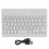 HB028 7in White Bluetooth Mini Keyboard 59 Keys for Tablet Computer Accessories 2