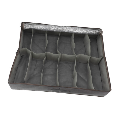Gray Foldable Under Bed Shoe Storage Organizer Drawer, 542 g