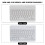 HB028 7in White Bluetooth Mini Keyboard 59 Keys for Tablet Computer Accessories 9