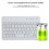 HB028 7in White Bluetooth Mini Keyboard 59 Keys for Tablet Computer Accessories 4