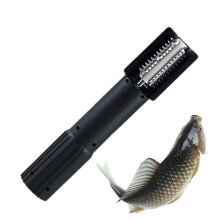 Desquamateur Fisch Automatic Fish Descaler, Waterproof for Cleaning Fish, Ideal for Fishing, Restaurants, Home Use, Black