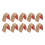 10pcs Brass Nocking Buckle Clip for Archery Bowstring, 3mm, 16g 12