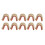 10pcs Brass Nocking Buckle Clip for Archery Bowstring, 3mm, 16g 2