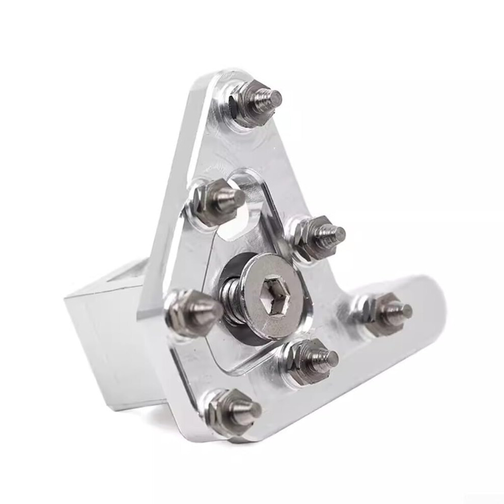 Motorcycle For Cnc Rear Brake Pedal Lever 6Mm Hole 150 Degree Rotation Aluminum Alloy Fits Motorcycles And Atvs Silver 9187378831090