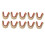 10pcs Brass Nocking Buckle Clip for Archery Bowstring, 3mm, 16g 14
