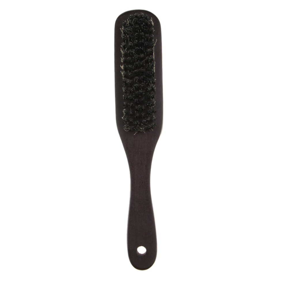 Beard Brush for Men with Natural Bristles, Mustache Styling Tool for All Beard Types, Works with Balms and Oils, Exfoliates Skin