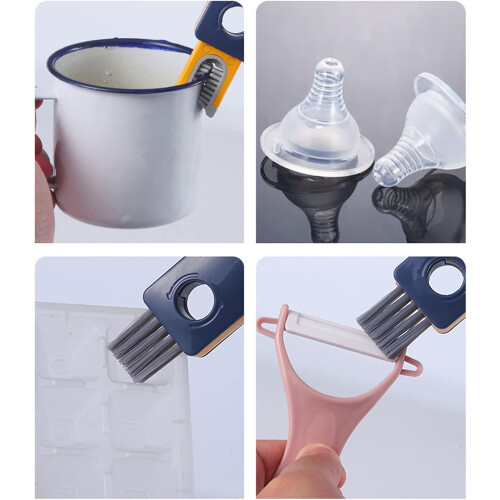 4in1 Bottle Cleaner Brush with Retractable Handle, Rotatable Cleaning Brush (Grey) 2