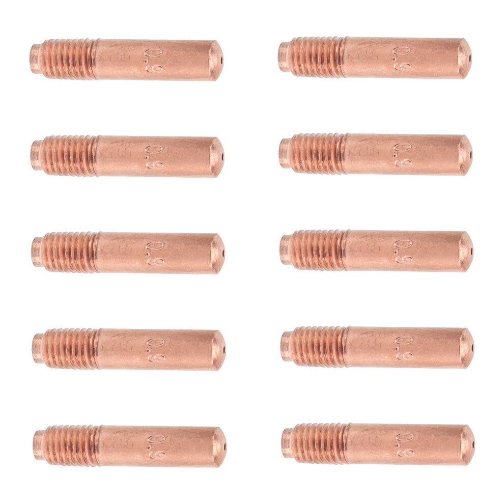 Conductive Copper Nozzles For Mig Welding 10 Pack 0.9Mm Contact Tips Australia 8431379159914
