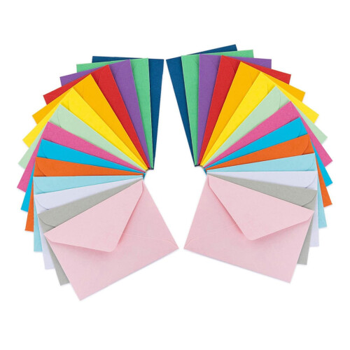 Colored Small Envelopes Blank Mini Envelopes for Special Occasions