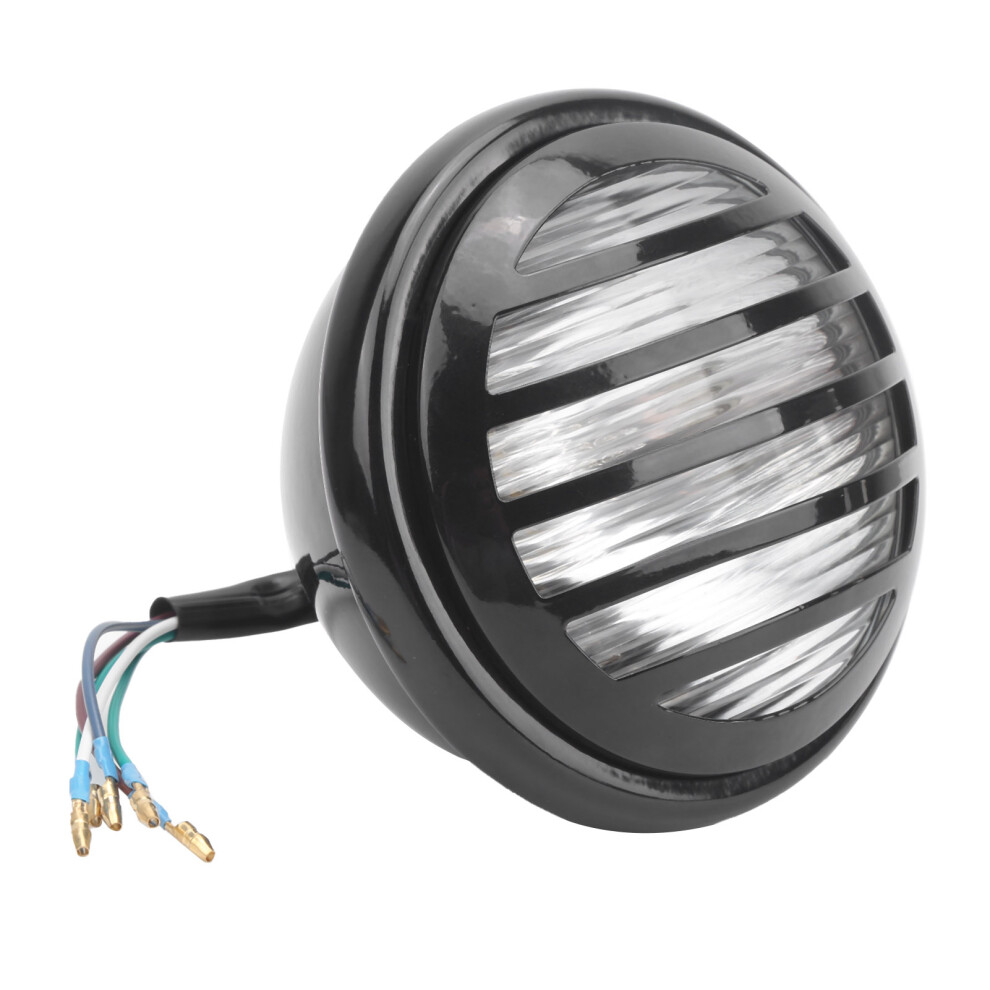 Motorcycle Retro Headlight 12V 13Cm For Honda Yamaha Suzuki Kawasaki White 4391379160621