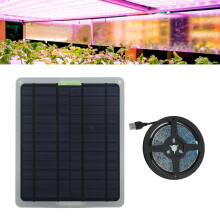 20W IP65 Waterproof Solar Plant Growth Light Strip 9.8ft Blue & Purple