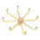 Brass Windmill Rotating Fountain Nozzle, 8 Holes, 2.5-3.0m Coverage 4