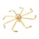 Brass Windmill Rotating Fountain Nozzle, 8 Holes, 2.5-3.0m Coverage 7