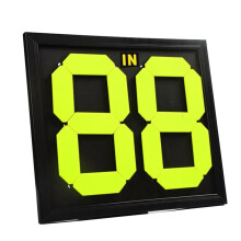 Football Substitution Card Board Black Double Sided Display 2Digit Substitution Card For Soccer Competition Practice