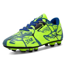 (Green FG, 43) New Men Kids Soccer Shoes Cleats Ultralight Non-Slip Grass Adult Professional Football Boots Boys Training Shoes
