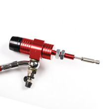 Aluminum Hydraulic Cylinder Rod Replacement For Motorbike Clutch Parts Red Aluminum Alloy Easy Installation