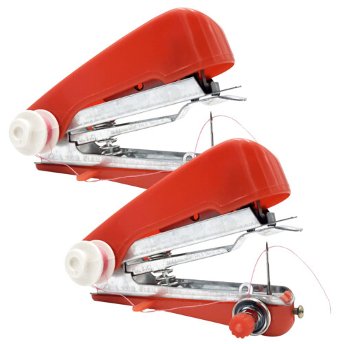 Mini Sewing Machine Handheld with Ergonomic Design for DIY Projects