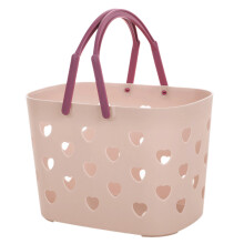 Shower Basket with Handle for Bathroom,Kitchen,College-Pink
