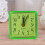 Mini Square Alarm Clock Compacts Increasing Sound Snoozes-Green 4