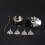 Metal Rotating Tea Light Candle Holders Spinning-  03 2