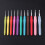 Ergonomic Multi Colour Crochet Hooks Yarn Knitting-5.0mm 5