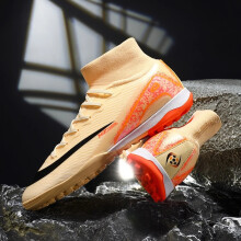 (Orange TF, 43) New Men Women Professional Football Boots Training Cleats Sport Sneakers Trainer Lightweight Grass Soccer Shoes