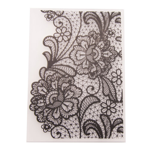 Flower Net Plastic Embossing Folder DIY Craft-Mixed Color