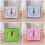Mini Square Alarm Clock Compacts Increasing Sound Snoozes-Green 5