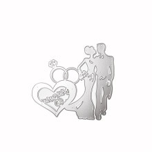Bride Groom Ring Metal Cutting Dies Stencil Scrapbooking DIY
