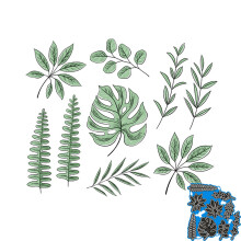 Leaves Metal Cutting Dies Stencil Scrapbooking DIY Album Stamp