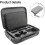 PU Material Protective Carrying Case, Travel Ready, Water Resistant, Shock Absorbent, Compact Size 2