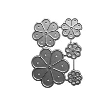 Flower Petals Metal Cutting Dies Stencil Scrapbooking-Silver