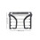 Multi-function Balcony Folding Shoes Towel Drying Rack-Black 2