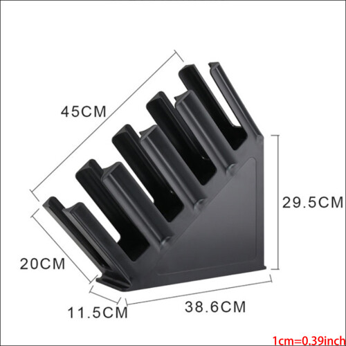4 Stacks Portable disposable Paper Cup Lid Holder-Black 2