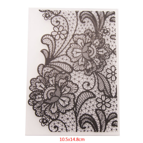 Flower Net Plastic Embossing Folder DIY Craft-Mixed Color 2
