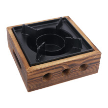 Solid Alcohol Stove Household Stove for Dry Stew Hot Pot-Black