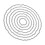 Circle Frame Metal Cutting Dies Stencil DIY-Silver M 4