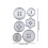 Cutting Dies Paper Embossing Tool Six Buttons Corner Holiday 2