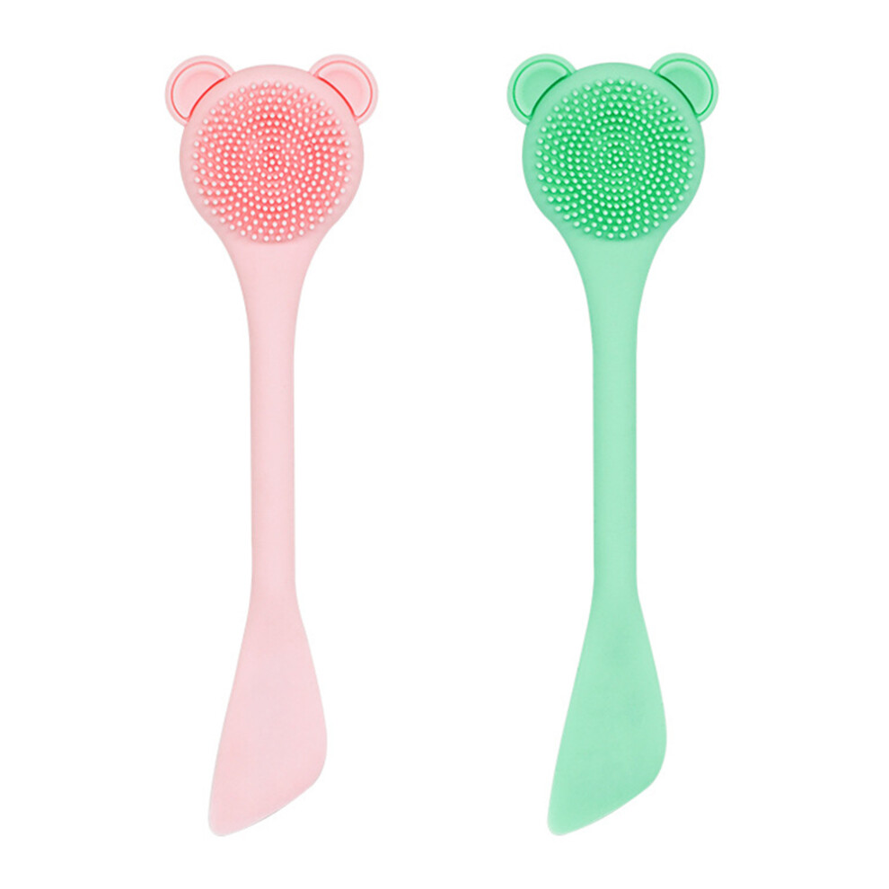 Facial Cleansing Brush, Blackhead Removal & Massage for Circulation, Soft Bristles & Reusable & Environmentally Friendly (2 PCS) For Nightclubs