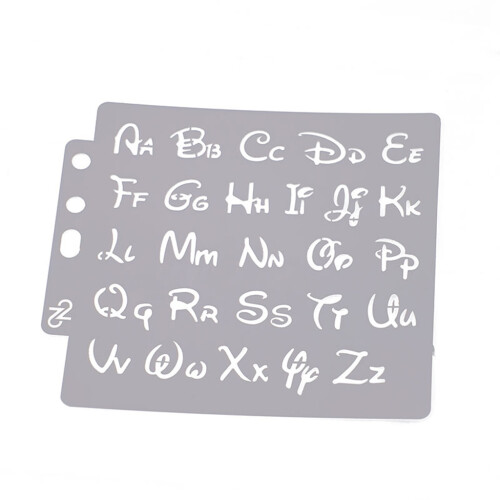 Alphabet Painting Stencil Scrapbooking Embossing-Light Grey