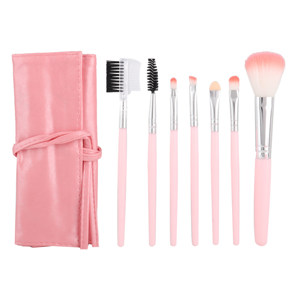 Pink Durable Makeup Brush Kit In Featuring Soft And Silky Bristles With Travel Makeup Bag And Precision Brushes For A Flawless Makeup Look