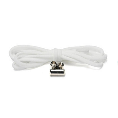 Elastische Schnürsenkel mit Verschluss 1 Paar White 1