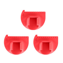 3Pcs Finger Quilting Ruler Patchwork Stitching-Red 4cm