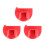 3Pcs Finger Quilting Ruler Patchwork Stitching-Red 4cm 1
